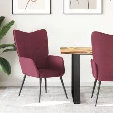 vidaXL bordó szövet pihenőfotel