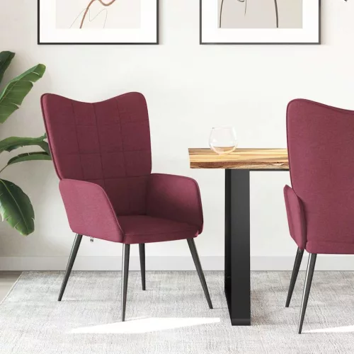 vidaXL bordó szövet pihenőfotel