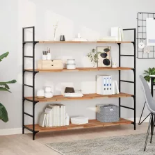   vidaXL 2 db olajbevonatú tömör akácfa függőpolc 120 x 40 x 2 cm