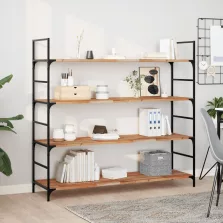   vidaXL 3 db olajbevonatú tömör akácfa függőpolc 120 x 40 x 2 cm