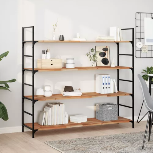 vidaXL 2 db olajbevonatú tömör akácfa függőpolc 160 x 40 x 2 cm