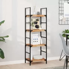   vidaXL 4 db olajbevonatú tömör akácfa függőpolc 60 x 20 x 4 cm