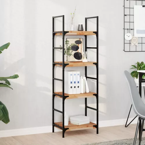 vidaXL 4 db olajbevonatú tömör akácfa függőpolc 60 x 20 x 4 cm
