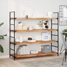   vidaXL 2 db olajbevonatú tömör akácfa függőpolc 160 x 40 x 4 cm