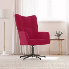 vidaXL bordó bársony pihenőfotel