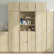   vidaXL sonoma tölgy színű szerelt fa tárolószekrény 70 x 42,5 x 225 cm