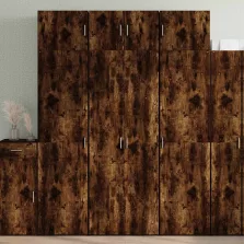   vidaXL füstös tölgy színű szerelt fa tárolószekrény 70 x 42,5 x 225 cm