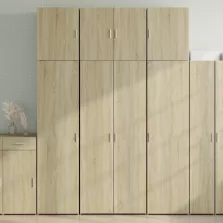   vidaXL sonoma tölgy színű szerelt fa magasszekrény 80 x 42,5 x 249 cm