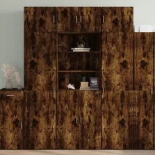   vidaXL füstös tölgy színű szerelt fa magasszekrény 70 x 42,5 x 185 cm