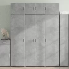   vidaXL betonszürke szerelt fa magasszekrény 70 x 42,5 x 185 cm