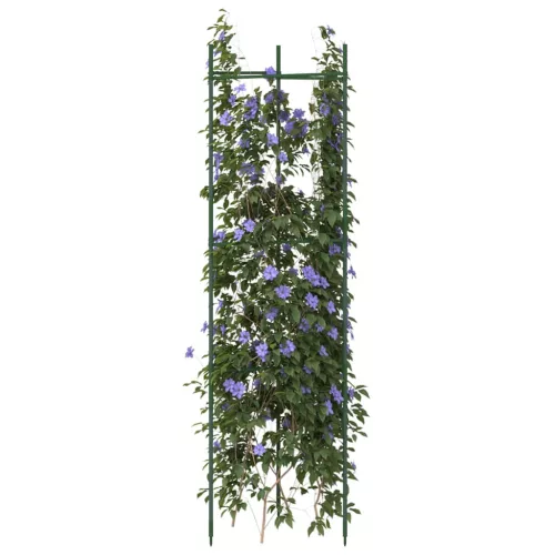 vidaXL 4 db acél és PP paradicsomketrec 116 cm