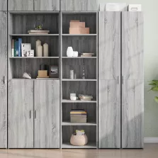   vidaXL szürke sonoma színű szerelt fa magasszekrény 50 x 41 x 185
