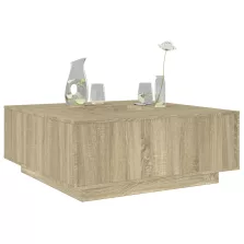   vidaXL sonoma tölgy színű szerelt fa dohányzóasztal 100x100x40 cm
