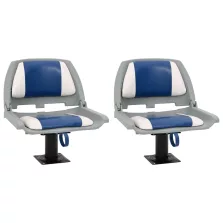   vidaXL 4 részes kék és fehér összecsukható hajóülés 48x51x41 cm