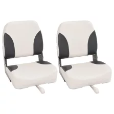   vidaXL 2 db összecsukható magas háttámlás csónakülés 41 x 36 x 48 cm