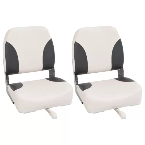 vidaXL 2 db összecsukható magas háttámlás csónakülés 41 x 36 x 48 cm