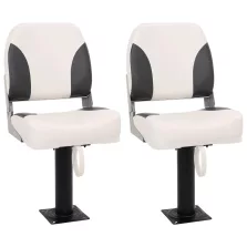   vidaXL 4 részes alacsony háttámlás összecsukható hajóülés szett