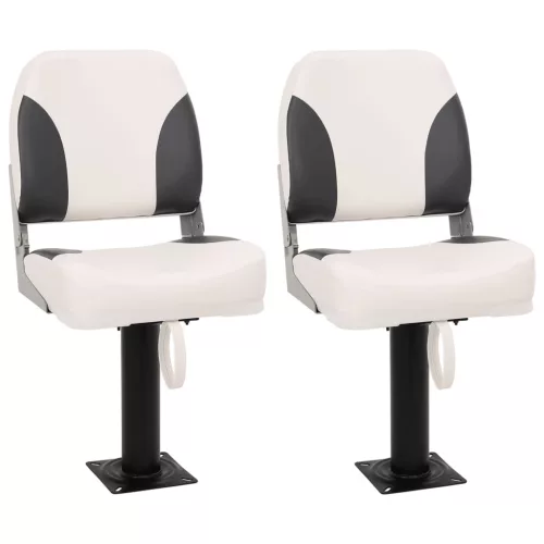 vidaXL 4 részes alacsony háttámlás összecsukható hajóülés szett