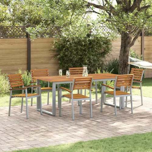 vidaXL Kerti Szék 6 pcs Barna 56 x 57 x 87 cm Tömör Akácfa