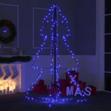   vidaXL 200 LED-es beltéri/kültéri kúp alakú karácsonyfa 98 x 150 cm