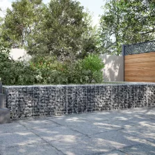   vidaXL horganyzott vas gabion kosár fedéllel 300 x 50 x 50 cm