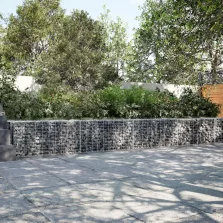   vidaXL horganyzott vas gabion kosár fedéllel 400 x 50 x 50 cm