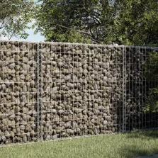   vidaXL horganyzott vas gabion kosár fedéllel 100 x 50 x 100 cm