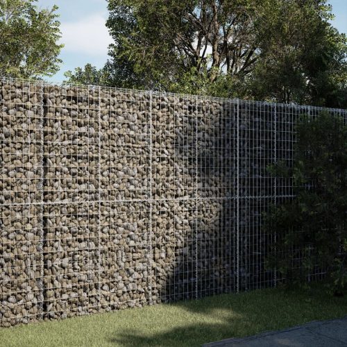 vidaXL horganyzott vas gabion kosár fedéllel 200 x 50 x 200 cm