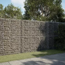  vidaXL horganyzott vas gabion kosár fedéllel 300 x 50 x 200 cm