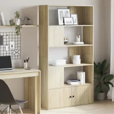   vidaXL sonoma tölgy színű szerelt fa könyvszekrény 100 x 36 x 189 cm