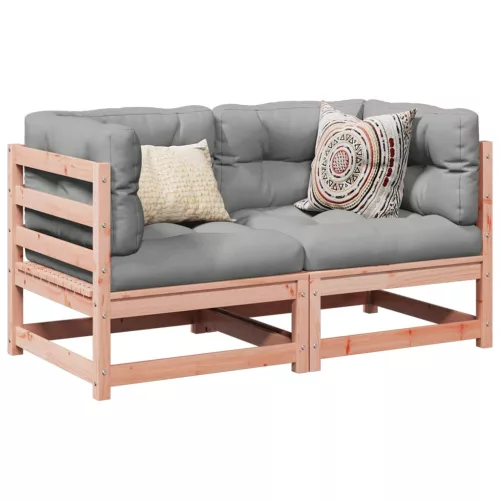 vidaXL 2 részes tömör duglászfenyő kerti kanapészett