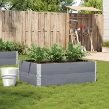   vidaXL szürke tömör fenyőfa kerti növénytartó 120 x 80 cm