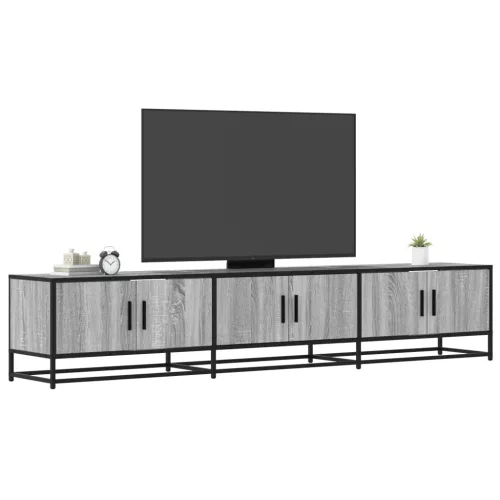 vidaXL szürke sonoma színű szerelt fa TV-szekrény 210 x 35 x 41 cm