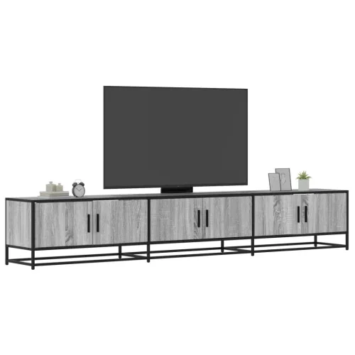 vidaXL szürke sonoma színű szerelt fa TV-szekrény 240 x 35 x 41 cm