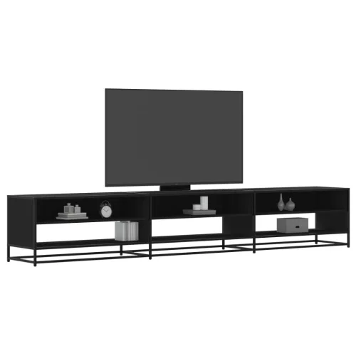 vidaXL fekete szerelt fa TV-szekrény 270 x 40 x 46 cm