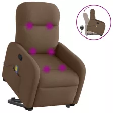   vidaXL barna szövet felállást segítő dönthető masszázsfotel
