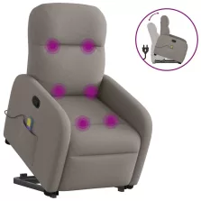   vidaXL tópszínű szövet dönthető masszázs- és állófotel