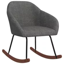 vidaXL sötétszürke szövet hintaszék