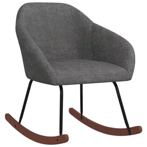 vidaXL sötétszürke szövet hintaszék