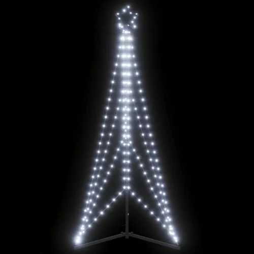 vidaXL hideg fehér LED karácsonyfa 363 LED 182 cm