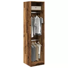   vidaXL antik fa színű szerelt fa ruhásszekrény 50 x 50 x 200 cm