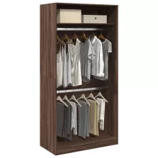   vidaXL barna tölgy színű szerelt fa ruhásszekrény 100 x 50 x 200 cm
