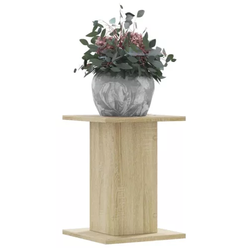 vidaXL 2 db sonoma tölgy szerelt fa növénytartó állvány 30x30x40 cm