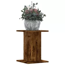   vidaXL 2 db füstös tölgy szerelt fa növénytartó állvány 30x30x40 cm