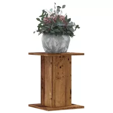   vidaXL 2 db antik fa színű szerelt fa növénytartó állvány 30x30x40 cm