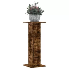   vidaXL 2 db füstös tölgy szerelt fa növénytartó állvány 30x30x40 cm