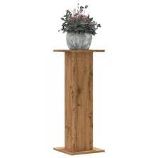   vidaXL 2 db kézműves tölgy szerelt fa növénytartó állvány 30x30x80 cm