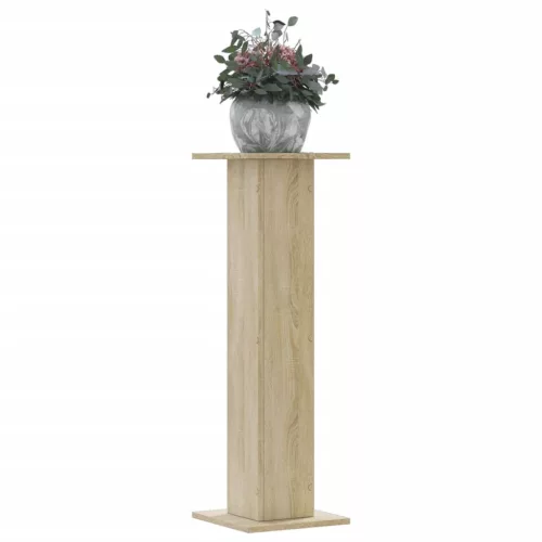 vidaXL 2 db sonoma tölgy szerelt fa növénytartó állvány 30x30x95 cm