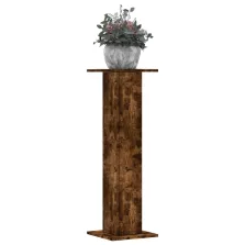   vidaXL 2 db füstös tölgy szerelt fa növénytartó állvány 30x30x95 cm