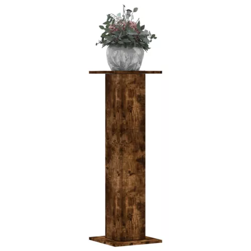 vidaXL 2 db füstös tölgy szerelt fa növénytartó állvány 30x30x95 cm